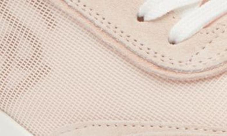 Shop Stuart Weitzman Glide Lace-up Sneaker In Powder Pink/ White