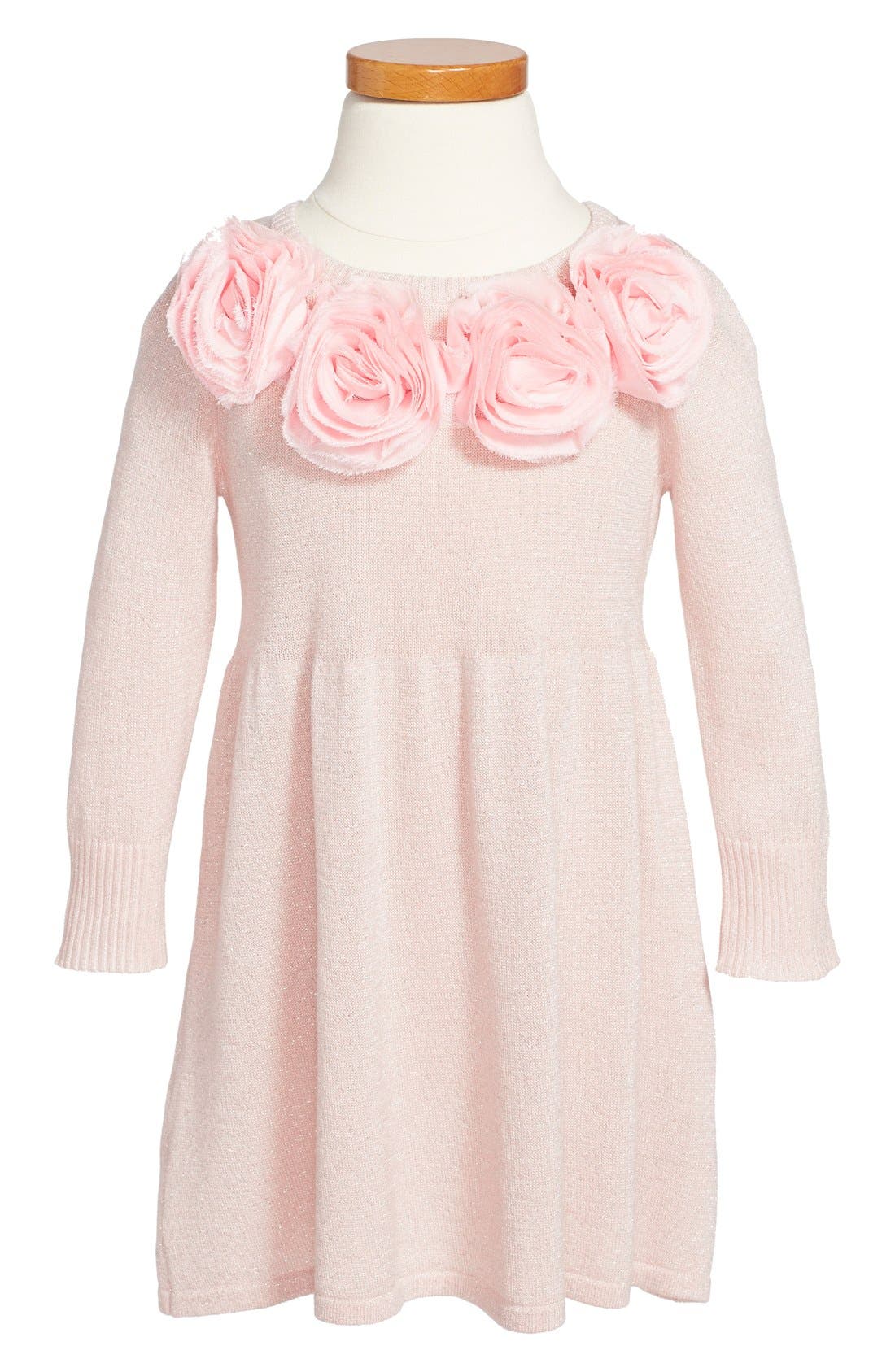 Mimi & Maggie Sparkle Knit Sweater Dress (Toddler Girls, Little Girls