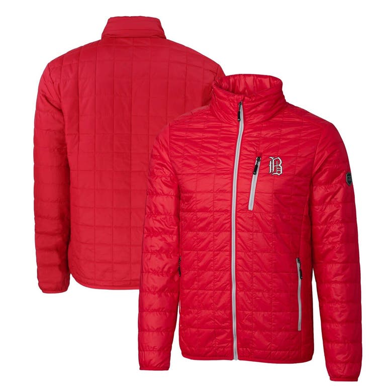 Shop Cutter & Buck Red Birmingham Barons Rainier Primaloft Big & Tall Eco Insulated Full-zip Puffer Jacke