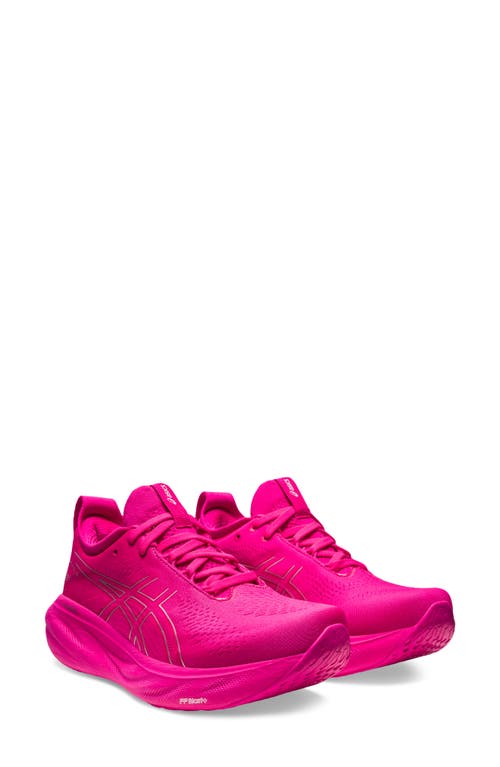 ASICS® GEL-NIMBUS® 25 Running Shoe in Pink Rave/Pure Silver
