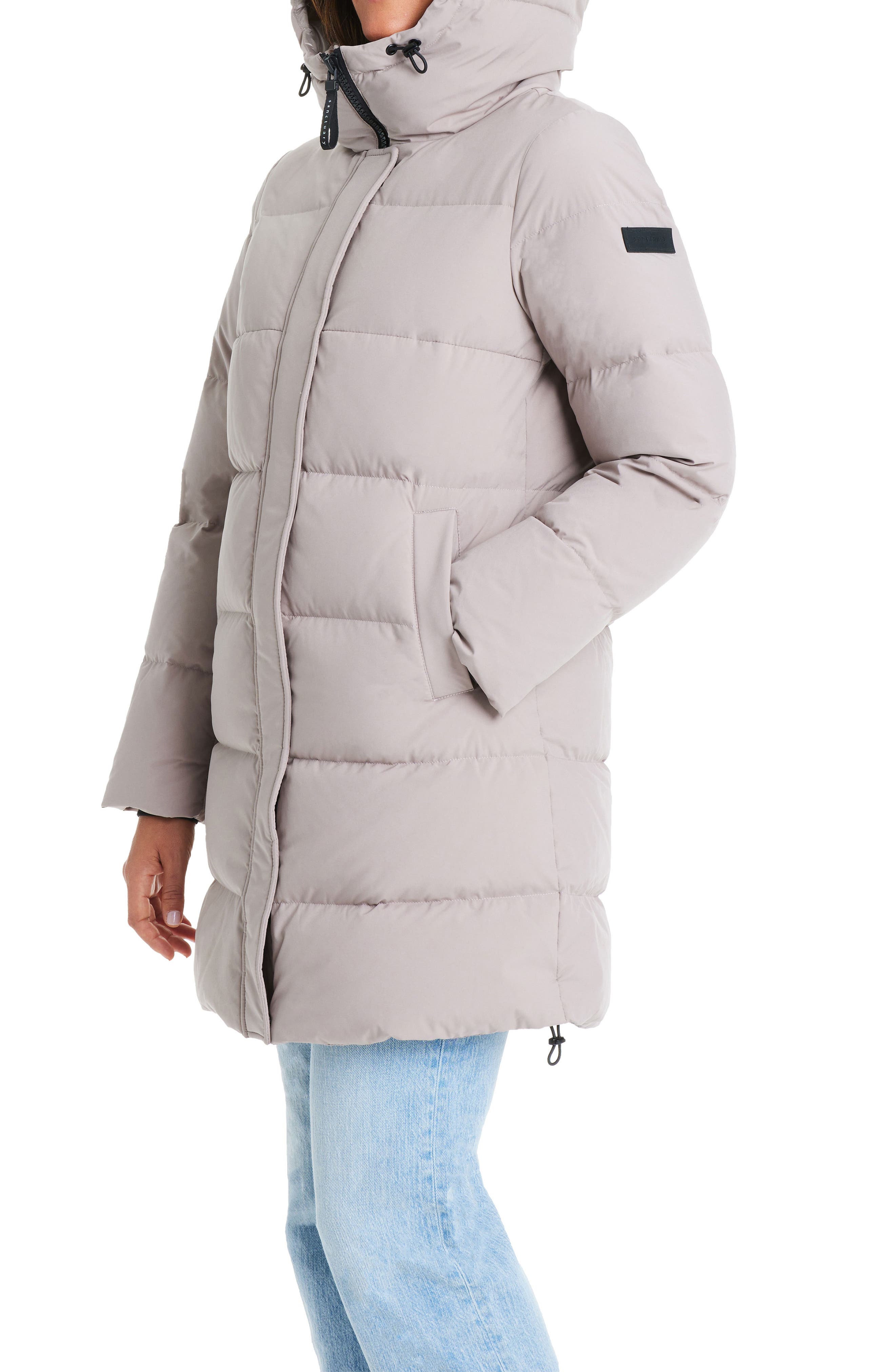 sanctuary hooded puffer coat