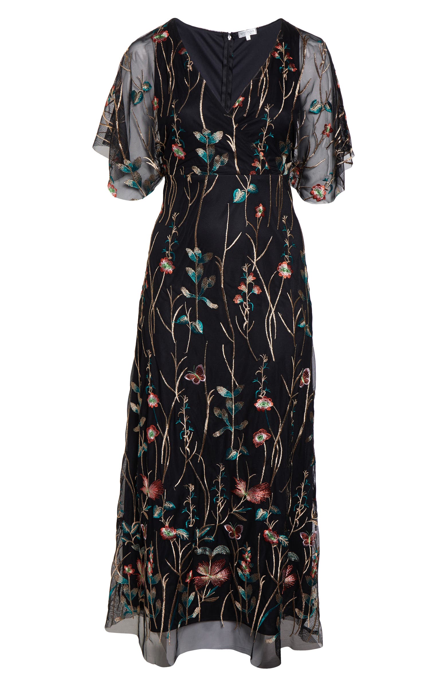 Kiyonna Embroidered Elegance Floral Gown | Nordstrom