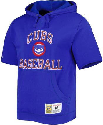 Men's Chicago Cubs Stitches Royal/Red Team Logo Jersey