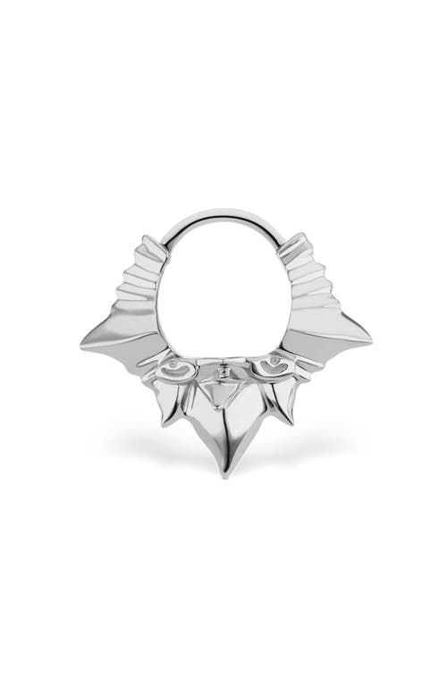 Shop Maria Tash Javanese Spike Hoop Earring In White Gold
