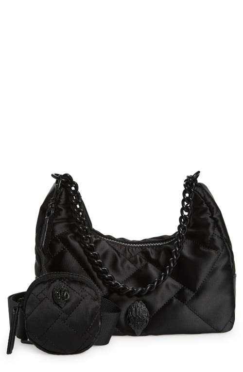 Shop Kurt Geiger London Quilted Nylon Crossbody In Blk/other