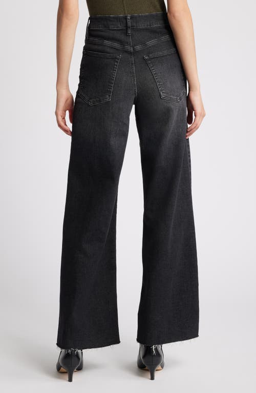 Shop Frame Le Slim Raw Fray Hem Palazzo Jeans In Claudius