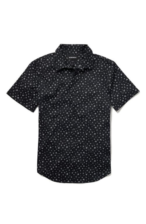 Shop Bonobos Tech Floral Short Sleeve Performance Button-up Shirt In Seapoint Floral