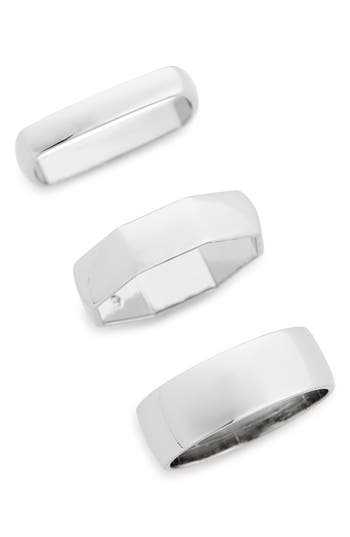 COVET COVET SET OF 3 ASSORTED STACKING RINGS