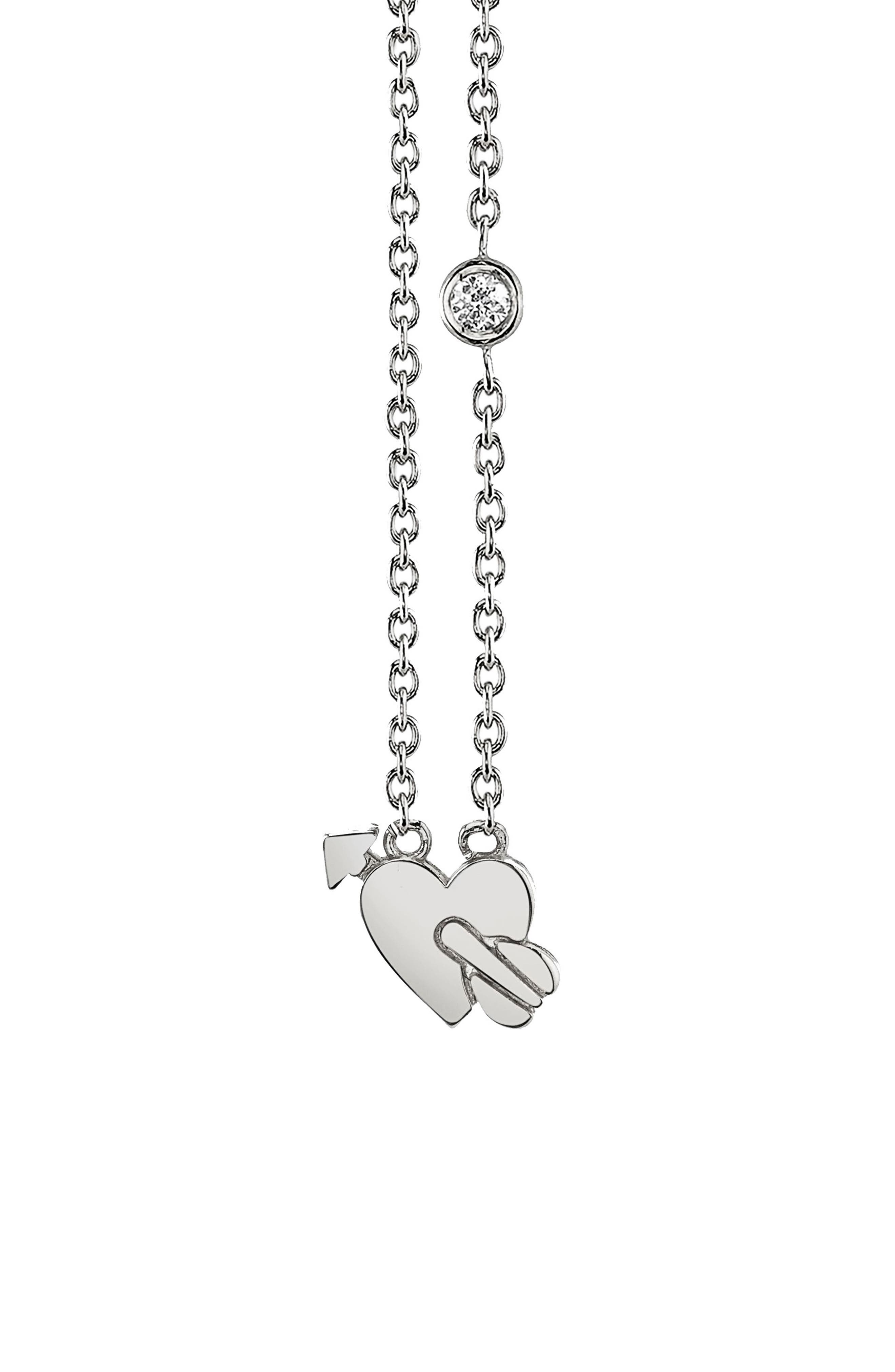 Syd By Sydney Evan Lovestruck Diamond Emoji Necklace