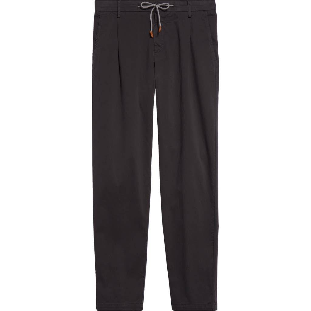 Eleventy Stretch Cotton Joggers In Carbon