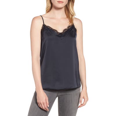 Petite Gibson Lace Trim Camisole, Blue