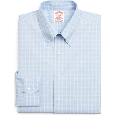 Brooks Brothers Madison Classic Fit Stretch Plaid Dress Shirt