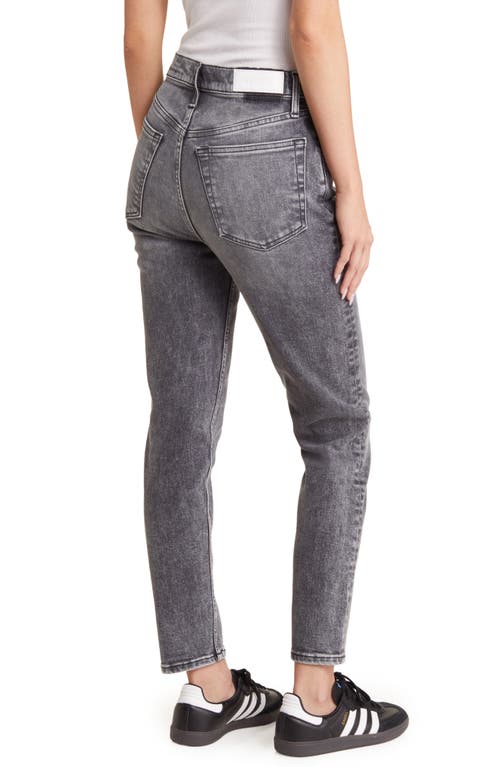 Re/done '90s High Waist Ankle Crop Jeans In Silver Fade