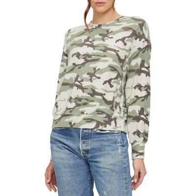 Michael Stars Gigi Sierra Camo Print Tee, Green