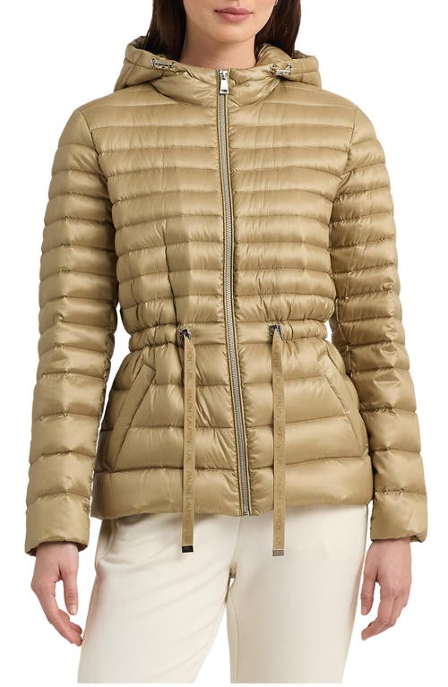 Lauren Ralph Logo Tape Detail Hooded Down Puffer Jacket at Nordstrom,