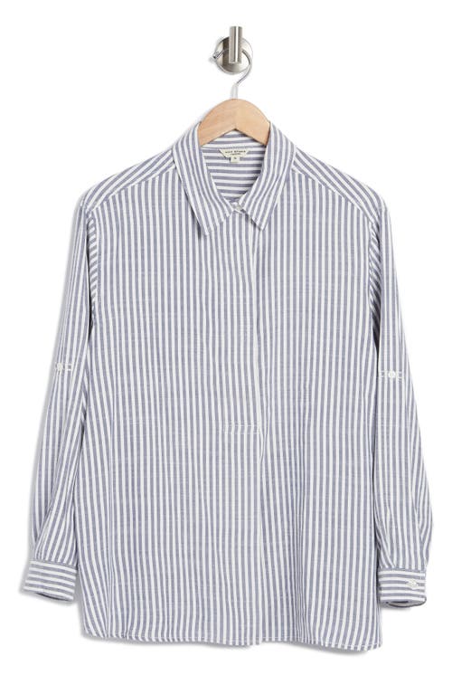 MAX STUDIO MAX STUDIO STRIPE POPOVER TUNIC 
