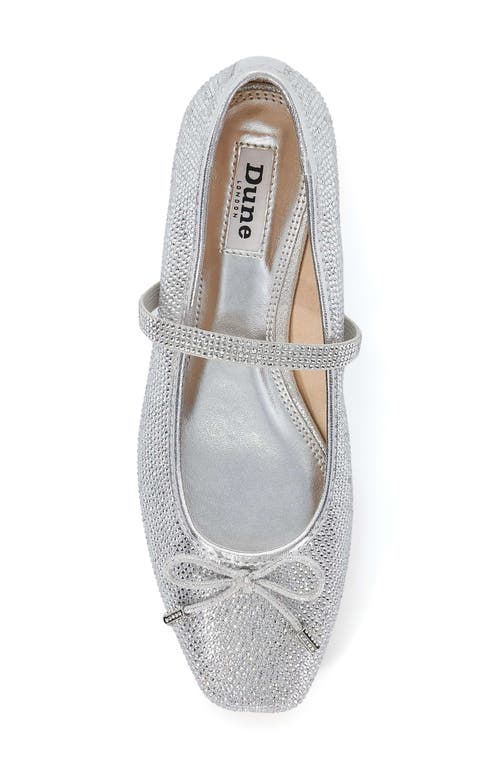 Shop Dune London Holly Mary Jane Flat In Silver