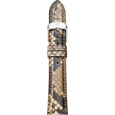 Michele 1m Leather Watch Strap