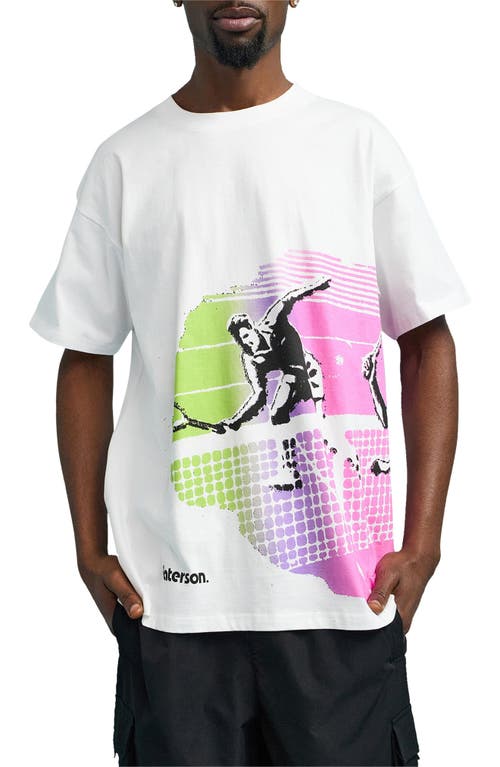PATERSON Rally Oversize Graphic T-Shirt in White at Nordstrom, Size Xx-Large