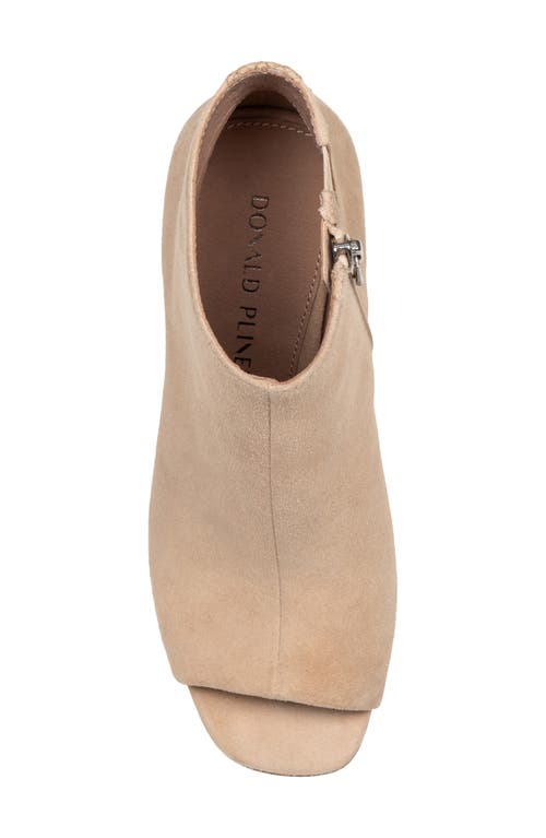 Shop Donald Pliner Peep Toe Bootie In Sand