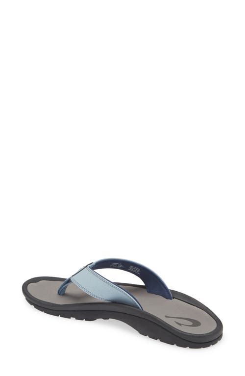 Shop Olukai Ohana Flip Flop In Sea Ice/charcoal