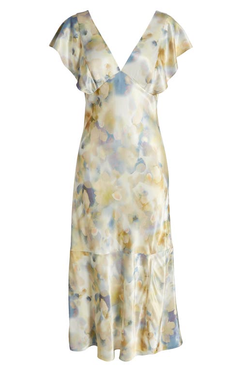 Rails Dina Flutter Sleeve Midi Dress In Diffused Blossom