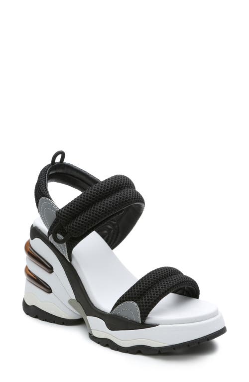 Ash Cosmos Sandal In Black/silver/black