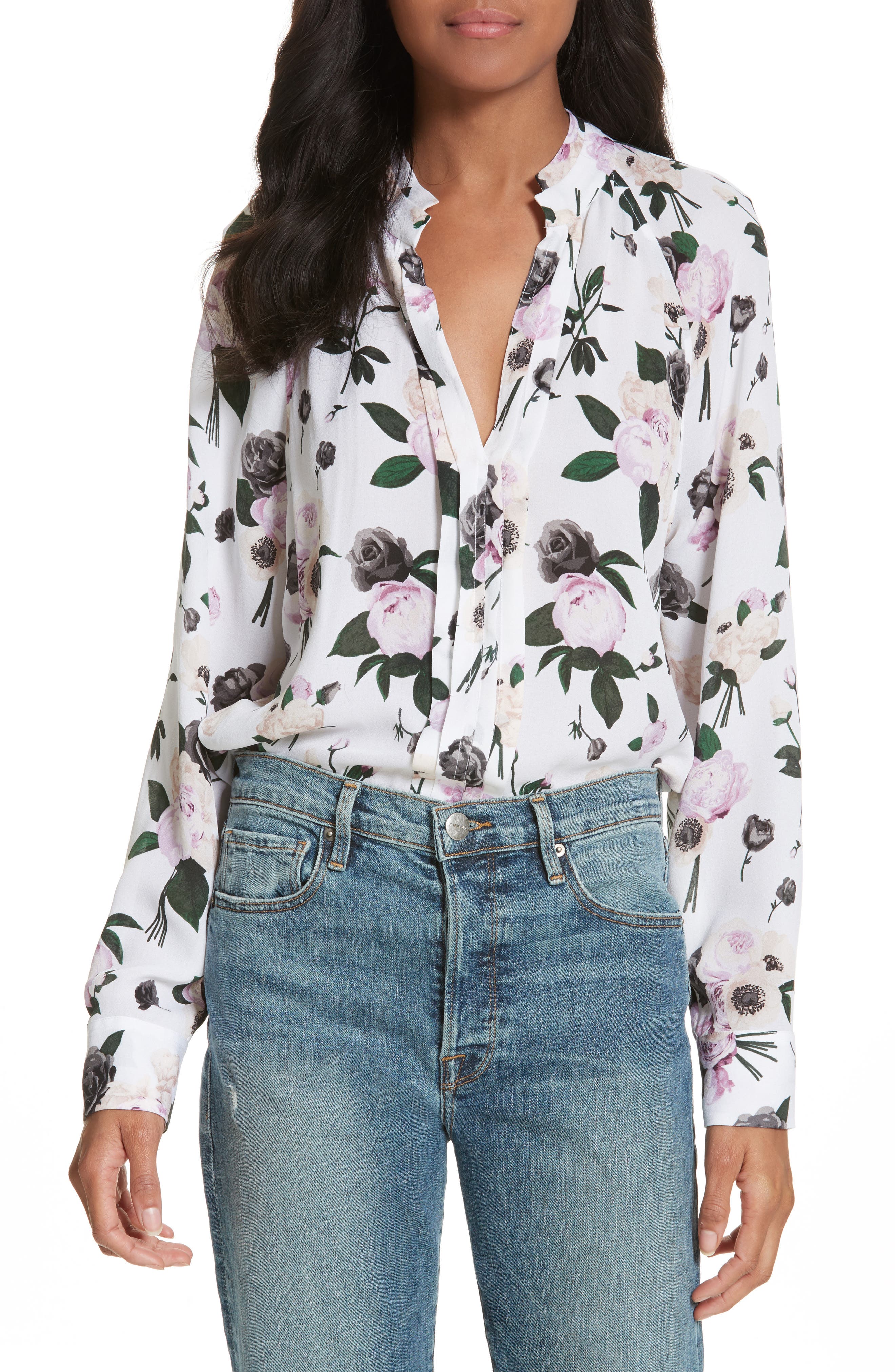 Equipment Liana Floral Print Silk Blouse Nordstrom