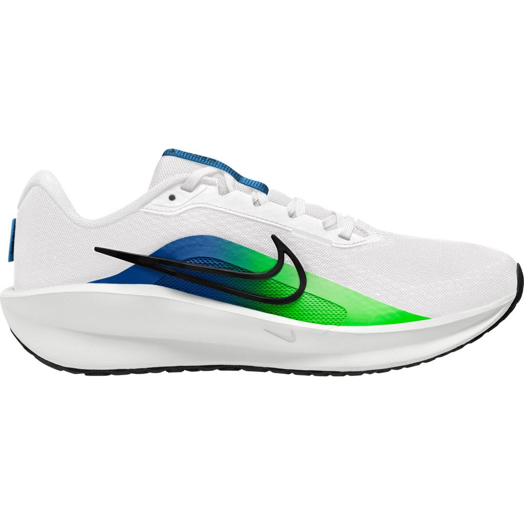 Shop Nike Downshifter 13 Running Shoe In White/black/star Blue