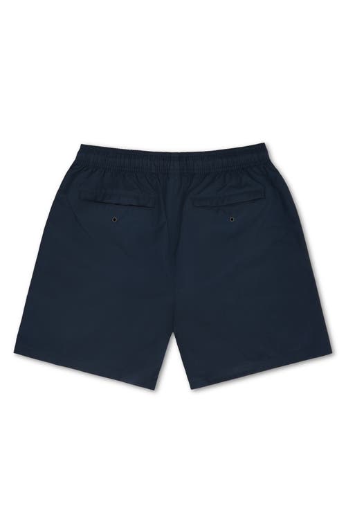 Druthers Nyc Italian Recycled Nylon Swim Trunk In Navy