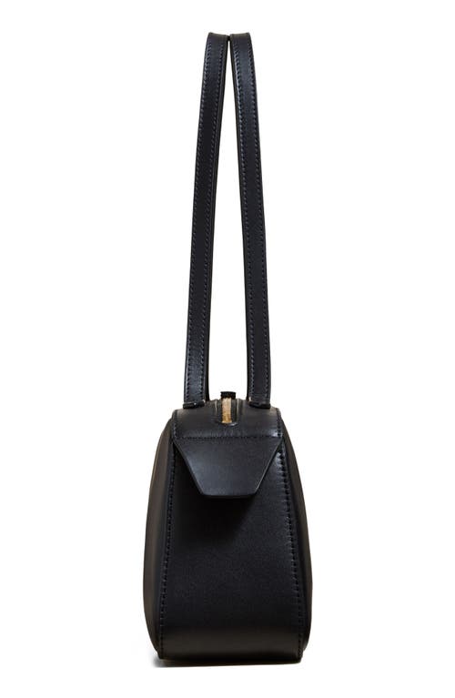 Khaite Simona Leather Shoulder Bag In Black