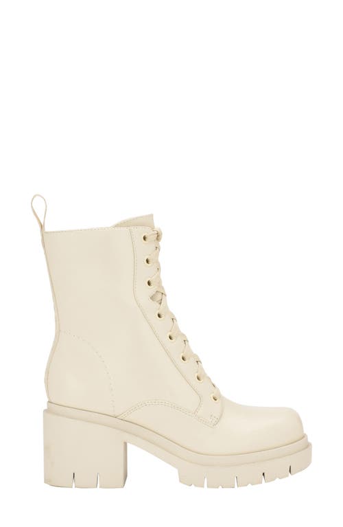 Shop Guess Juel Platform Combat Boot In Ivo01