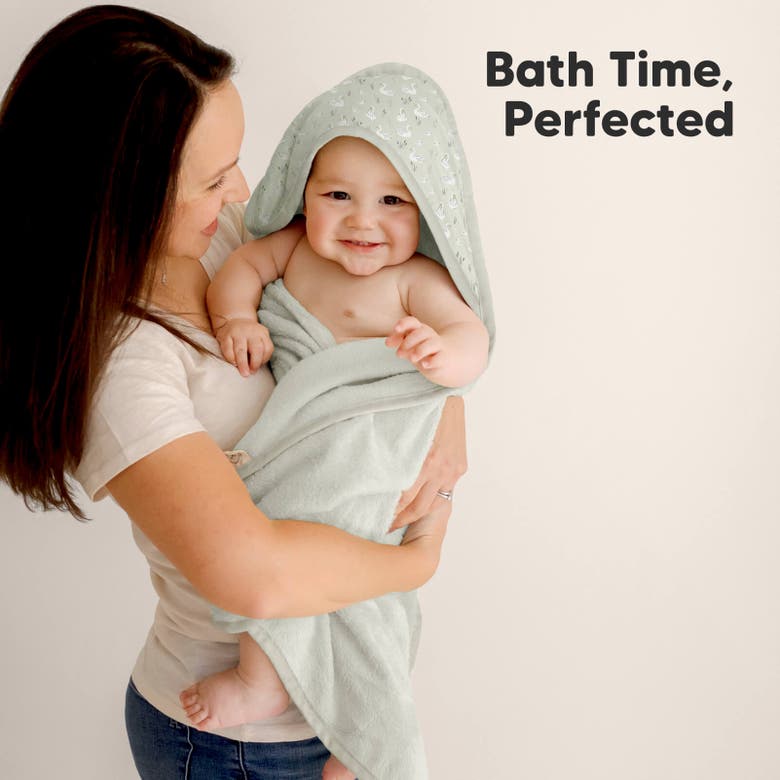 Shop Keababies Luxe Baby Hooded Towel In Serenity