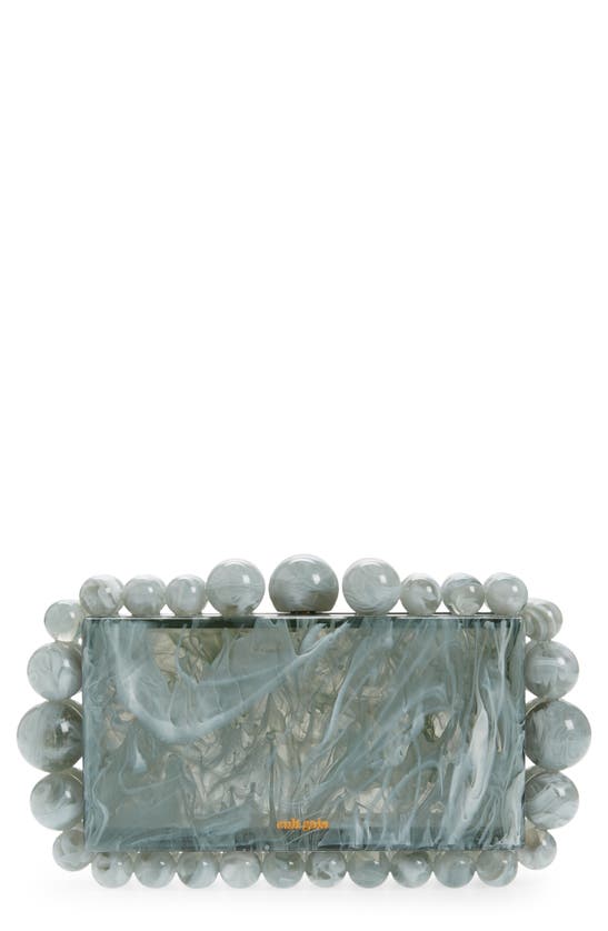 CULT GAIA EOS BEADED ACRYLIC BOX CLUTCH