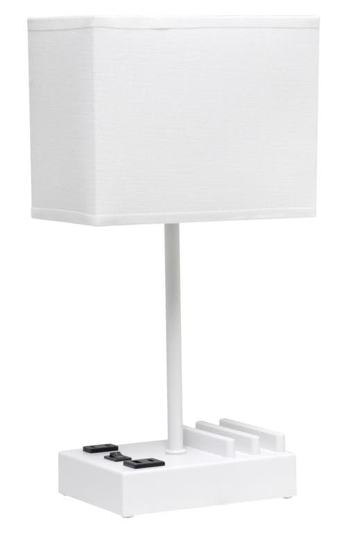 Shop Lalia Home Usb Table Lamp In White Base/white Shade