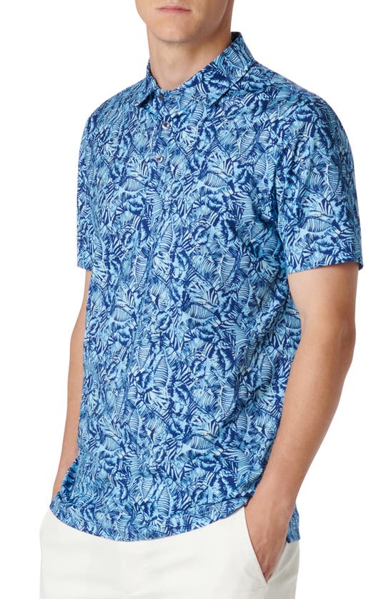 Shop Bugatchi Victor Ooohcotton® Floral Polo In Air Blue