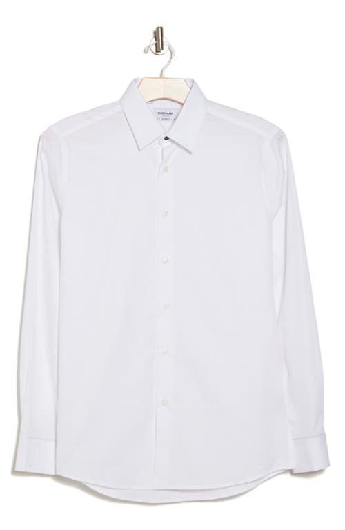 DUCHAMP DUCHAMP TRIM FIT TEXTURED DRESS SHIRT