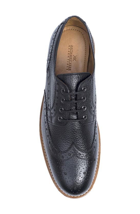 Shop Anthony Veer Richard Wingtip Derby In Black