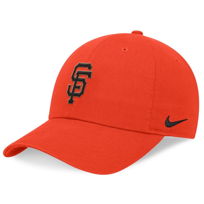 Shop Nike Orange San Francisco Giants Evergreen Club Adjustable Hat