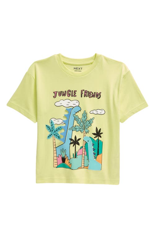 Next Kids' Jungle Friends Appliquéd Graphic T-shirt In Yellow
