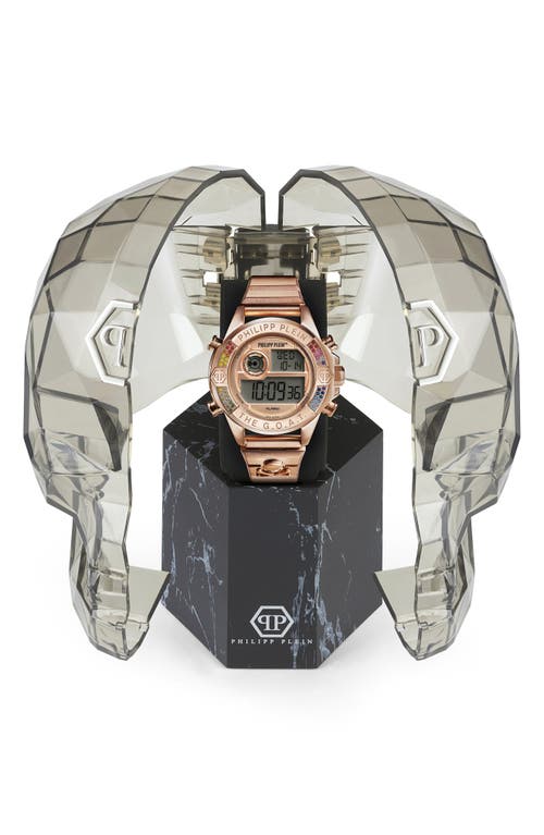Philipp Plein Sport The Goat Digital Watch, 44mm In Ip Rose Gold