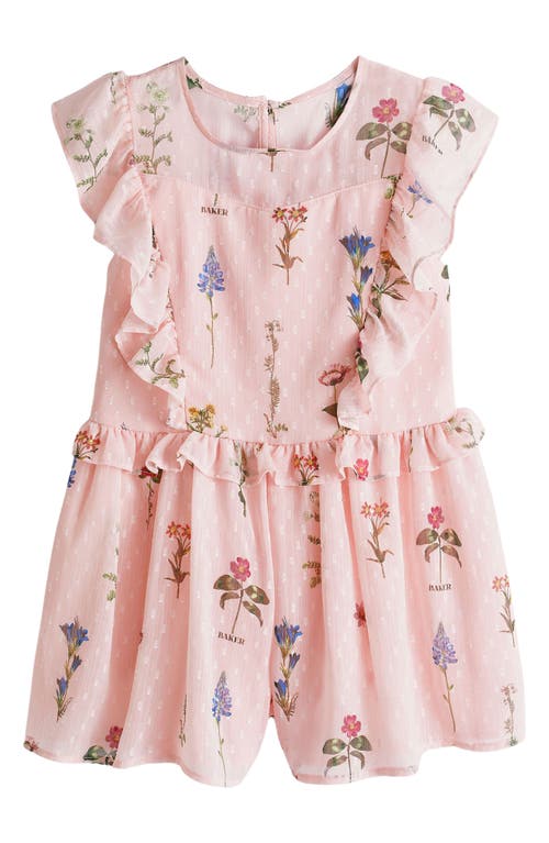 Ted Baker Baker By  Kids' Dobby Romper In Pink