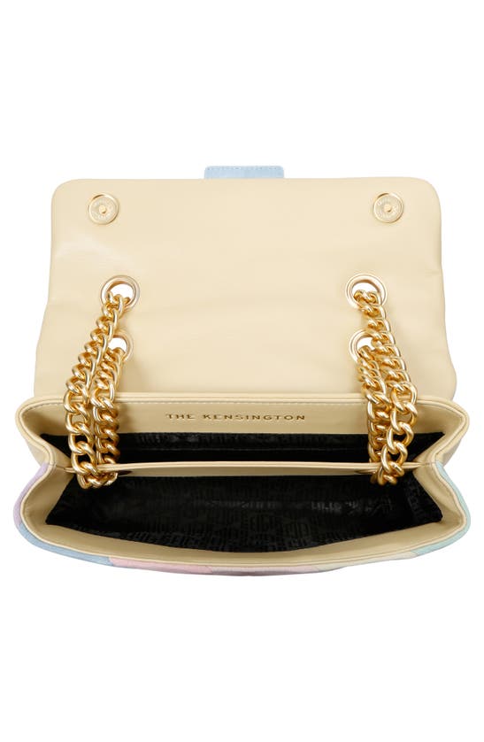Shop Kurt Geiger Kensington Leather Convertible Shoulder Bag In Pastel Multi