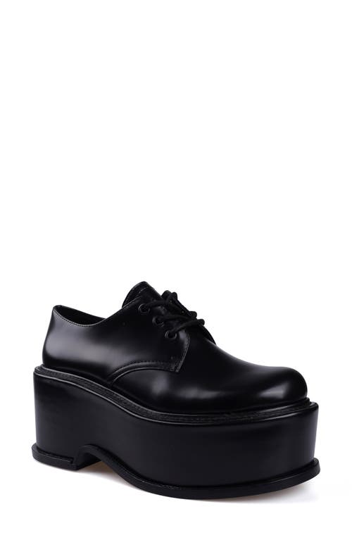 Zigi Artisan Fenni Platform Derby In Black Leather