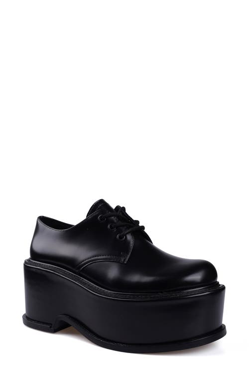 ZIGI ARTISAN Fenni Platform Derby in Black Leather 