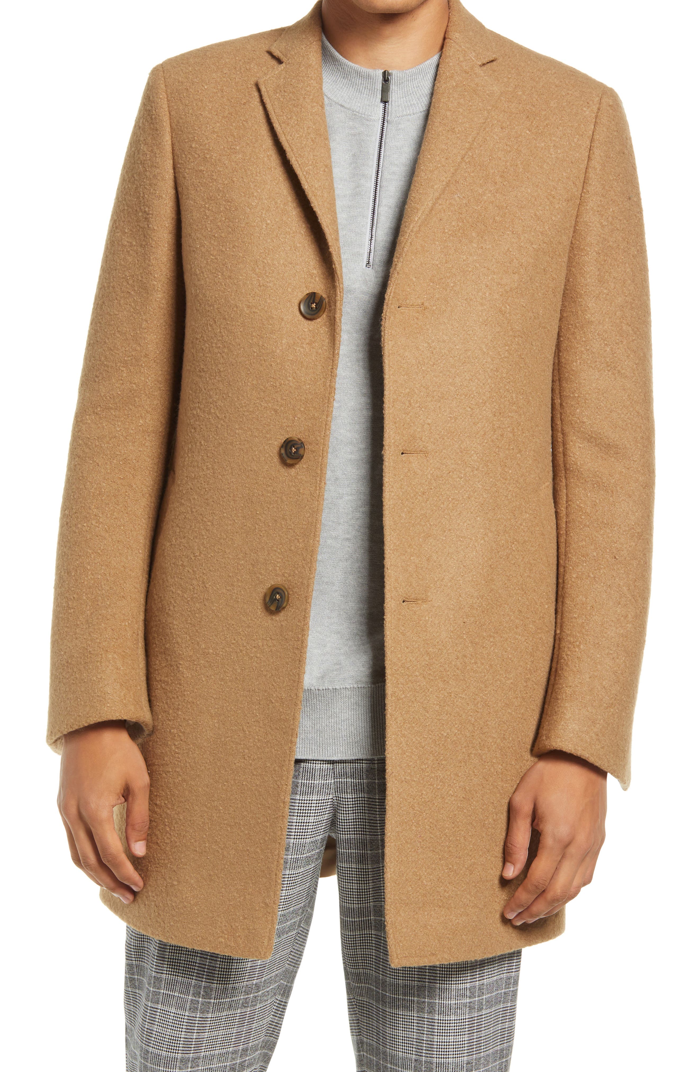topshop camel coat nordstrom