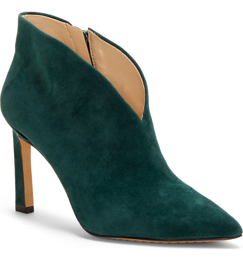 VINCE CAMUTO Sestrind Bootie, Main, color, GREEN SPRUCE SUEDE