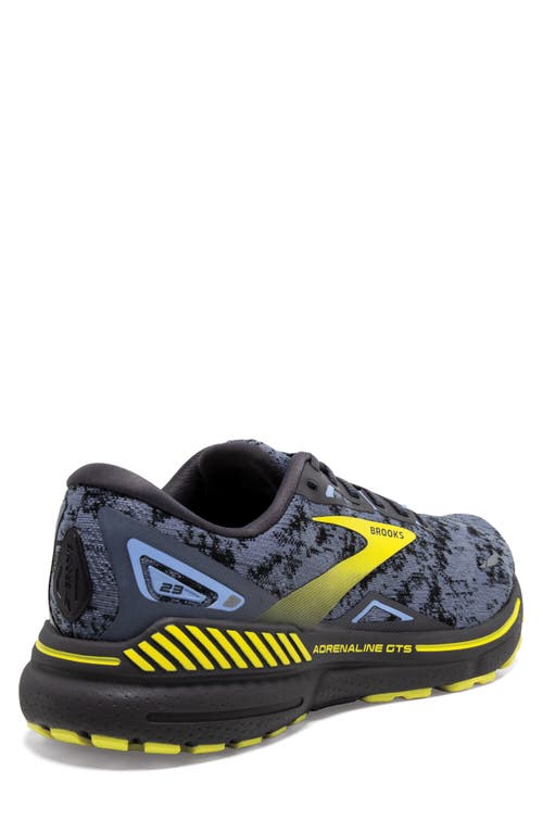 Shop Brooks Adrenaline Gts 23 Running Sneaker In Nine Iron/folkstone/sulphur