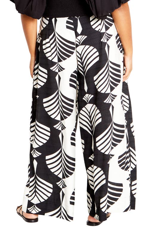 City Chic High Waist Wide Leg Pants In Empress