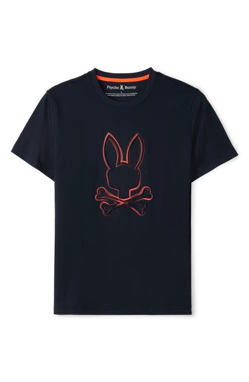 Psycho Bunny Vincent Pima Cotton Graphic T-shirt In 413 Navy